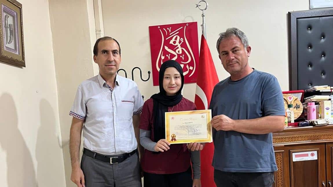 Öğrencimiz Büşra SÖĞÜT'ten Türkiye Derecesi